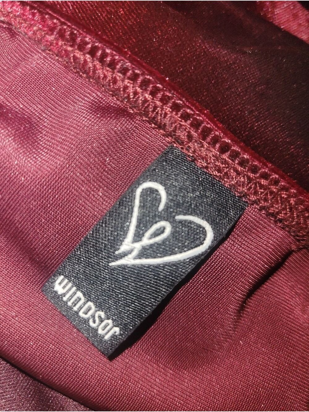 Whimsigoth Sexy Deep Red Velvet Windsor Dress S - Picture 3 of 4